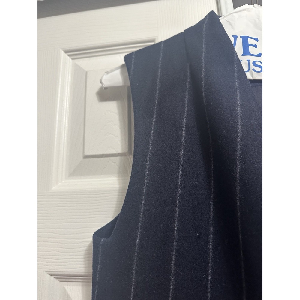 Mm Lafleur Namesake Vest Blue And White Stripped Women's Small - Picture 10 of 16